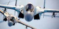 تصاویر |  هنرنمایی جنگنده‌‎های su-35S تیم «شوالیه‌‎های روسی» در امارات