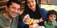 تصاویر | عکس عاشقانه شیلا خداداد به همراه همسر و فرزندانش