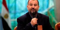 عکس | چهره مادر شهید صالح العاروری پس از شنیدن خبر شهادت فرزندش