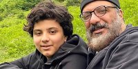 عکس | آیین آبروی پدرش را برد؛ امیر جعفری در کنار امیر آقایی با لباس‌های پسرش!