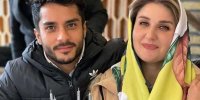 عکس | ست رنگ لباس ساعد سهیلی با همسرش گلوریا