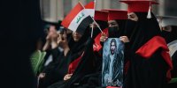 تصاویر | جشن فارغ التحصیلی دختران دانشجوی عراقی در عتبه مقدس حسینی(ع)
