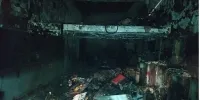 یک صافکاری در جنوب تهران در آتش سوخت