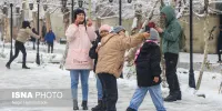 بارش برف مدارس نوبت صبح فیروزکوه را غیرحضوری کرد