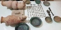 کشف ۱۲۷ قلم اشیای ساسانی در کوله پشتی
