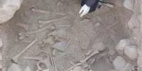 کشف بقایای تدفین ۴ انسان پشت یک سد