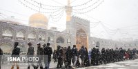 بارش اولین برف زمستانی مشهد ـ حرم مطهر رضوی