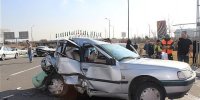 برخورد مرگبار دو پژو در بزرگراه آزادگان