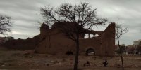 عمارت قاجاری محل گشت و گذار مرغ و خروس‌ها/ عکس