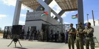 موانع سیمانی از مقابل گذرگاه رفح برداشته شد