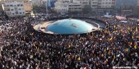 اجتماع مردم تهران در اعتراض به جنایات رژیم صهیونیستی در میدان انقلاب