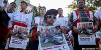 تجمع امدادگران و کادردرمان برای محکومیت جنایات رژیم صهیونیستی