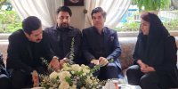 تصاویر حضور تهمینه میلانی، سالار عقیلی و احسان خواجه‌ امیری در منزل گلپا