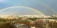 تصاویر | رنگین کمان در تهران دلبری کرد