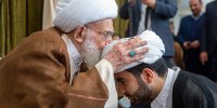 عمامه گذاری طلاب در بیوت مراجع تقلید | تصاویر