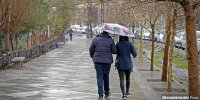 تصاویری بسیار زیبا از بارش باران و برف پاییزی در تهران