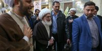 مراجع عظام دینی و شخصیت های مذهبی در مراسم بزرگداشت آیت الله سید محمد موسوی بجنوردی در قم | تصاویر