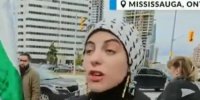 ببینید | پاسخ‌های کوبنده‌ دختری با گوشواره‌های خاص به سوالات جهت‌دار مجری کانادایی + (فیلم)