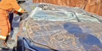 تصاویر عجیب زنده ماندن سرنشینان یک خودروی چینی در یک تصادف وحشتناک | بحث کاربران فضای مجازی در مورد کیفیت خودروهای چینی بالا گرفت