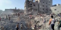 حرکات نمایشی پارکورکاران فلسطینی روی ویرانه‌ها | ببینید