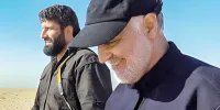 واکنش حاج قاسم به بی تابی محافظش برای حافظت از او  + فیلم