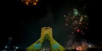 برج آزادی رنگ و بوی شعبانیه گرفت + فیلم