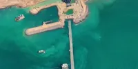 اولین تصاویر از بزرگترین سازه دریایی جهان در چابهار + فیلم