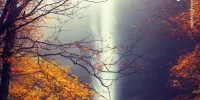 نمایی چشم‌نواز از طبیعت پاییزی تنکابن