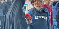 عکسی عجیب از وضعیت خبرنگاران غزه