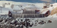تصویری زیبا از کوهرنگ برفی