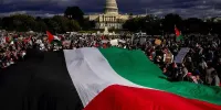 صحبت‌های شهروند آمریکایی در حمایت از فلسطین