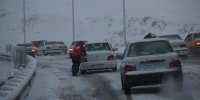 بارش برف و باران در جاده‌های ۱۱ استان