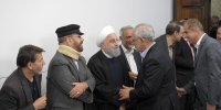 ببینید | شوخی جالب حسن روحانی با یک قاری قرآن؛ زنگنه با سرماخوردگی آمد، ظریف دیر رسید