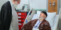 ببینید | اولین تصاویر از عیادت رهبر انقلاب از آیت‌الله مکارم شیرازی