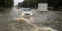 ببینید | بارش شدید باران در لوبلین لهستان