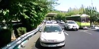 ببینید | لحظه تصادف پژو ۲۰۶ از پشت به سوزوکی ویتارا