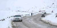 ببینید | ناپدید شدن یک جاده روستایی در خراسان‌جنوبی بر اثر بارش برف