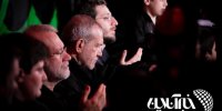 تصاویر | قاب‌هایی جالب توجه از حضور پزشکیان و لاریجانی در هیئت ریحانه النبی در امامزاده صالح تجریش