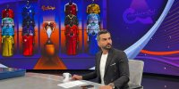 عکس | استایل جالب محمدحسین میثاقی در کنار دو فرزندش در شب یلدا