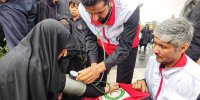 ارائه خدمات هلال احمر به ۱۱۳۱ نفر از شرکت کنندگان در مراسم سالروز ارتحال امام خمینی (ره)
