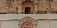 سردر عمارت قاجاری در بافت تاریخی تهران مخدوش شد