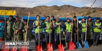 برگزاری مانور برف‌روبی شمال تهران