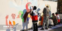 نقاشی ۶ متری صلح در حمایت از کودکان جنگ‌زده غزه و لبنان