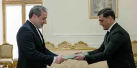 تسلیم رونوشت استوارنامه‌ سفیر جدید ترکمنستان به عراقچی