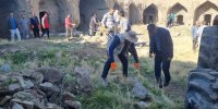 کاروانسرای تاریخی مائین مرودشت مرمت می‌شود