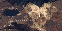 گستره سیاه و سفید در خاک عربستان چیست؟/ عکس