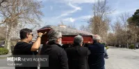 مراسم تشییع پیکر کامران کاتوزیان