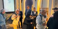 نخستین گروه زائران ایرانی حج تمتع در فرودگاه مدینه/ عکس