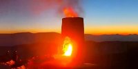 یک بلاگر در گیلان روی قلعه ۱۵۰۰ ساله بنزین ریخت و آن را به آتش کشید