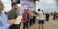 برگزاری مسابقه دو و میدانی در سواحل شهرستان آستانه اشرفیه